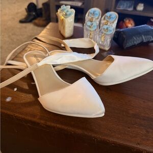 Pashion Footwear White Heels The D’Orsay